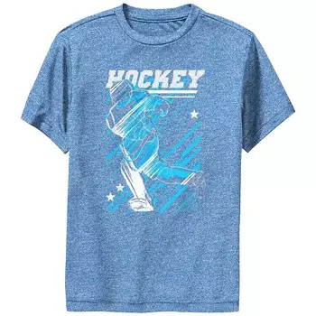 Хоккейная футболка с рисунком Ice Player для мальчиков Licensed Character, цвет Royal Heather