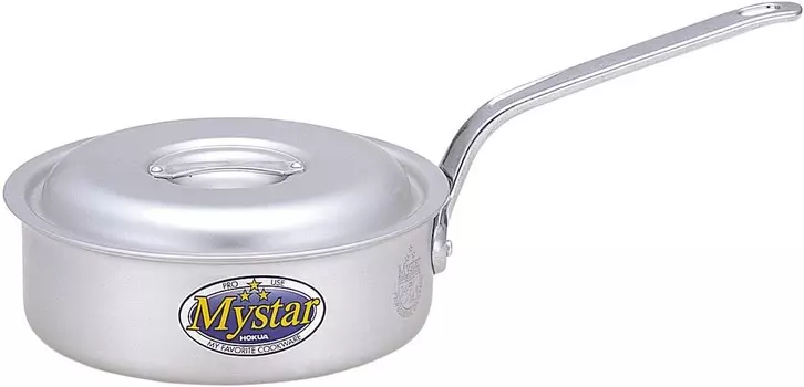 HOKUA AKT6715 Meister Aluminium, неглубокая кастрюля для одной руки, 5,9 дюйма (15 см) HOKURIKUALUMI, Sliver