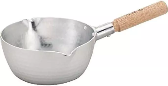 Hokuriku A-2064 Снежная плоская кастрюля, 6,3 дюйма (16 см), алюминий, газовый огонь, сделано в Японии, вареная еда, Mansaden HOKURIKUALUMI, Sliver