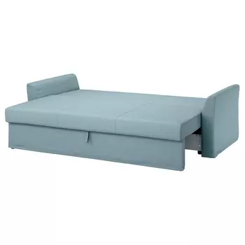 ХОЛЬМСУНД 3 дивана-кровати с откидной спинкой, Оррста светло-синий HOLMSUND IKEA