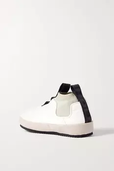 HOLDEN Стеганые тапочки из эластичного трикотажа с отделкой из ракушек, слоновая кость