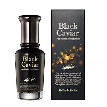 HOLIKA HOLIKA Black Caviar Anti-Wrinkle Royal Essence кремовая эссенция против морщин с черной икрой 45мл