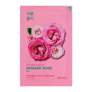 HOLIKA HOLIKA Pure Essence Mask Sheet Маска против морщин Damask Rose с экстрактом розы 20мл