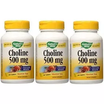 Холин Nature's Way, 500 мг, 3x100 шт
