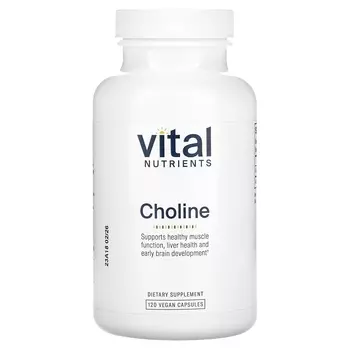 Холин Vital Nutrients, 120 капсул