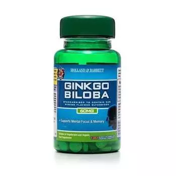 Holland & Barrett, Гинкго Билоба 60 мг, 120 таблеток