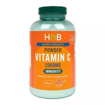 Holland & Barrett, Витамин С в порошке, 2000 мг, 567 капсул.