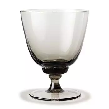 Holmegaard - Стакан для воды Flow на ножке 35 кл, дымчатый, серый