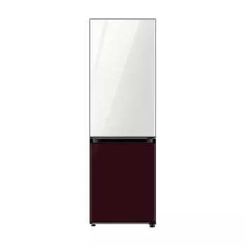 Холодильник Samsung Bespoke 333L, RB33R300453/SC, белый/бордовый