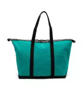 Холщовая большая сумка A.P.C., зеленый