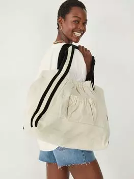 Холщовая большая сумка hush Melanie, экрю