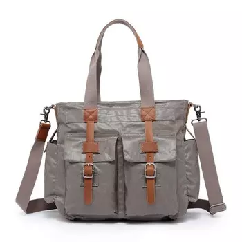 Холщовая большая сумка с покрытием бренда Tsd Urban Light TSD Brand, серый