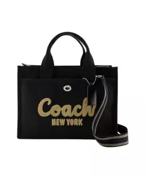 Холщовая большая сумка тоут e cargo Coach, черный