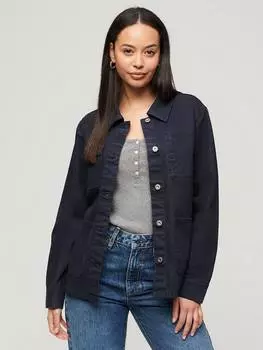 Холщовая куртка для работы по дому Superdry, цвет Eclipse Navy
