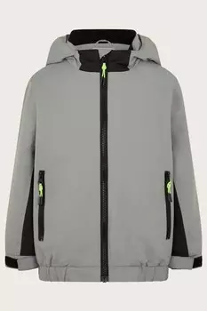 Холщовая куртка на молнии Monsoon, серый