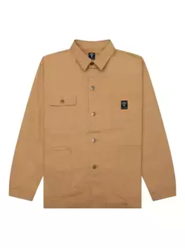 Холщовая куртка-рубашка с нагрудным карманом SOUTH2 WEST8, коричневый
