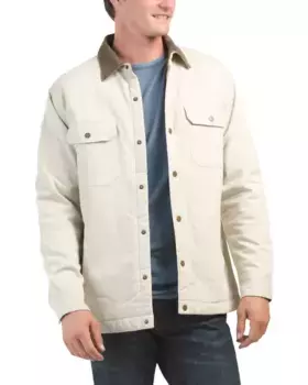 Холщовая куртка Teddy на флисовой подкладке Bonobos, цвет Oatmilk