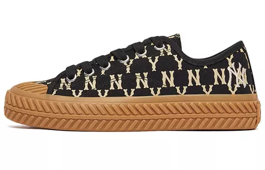 Кеды MLB Playball Canvas Shoes Unisex Low-Top Black/Brown