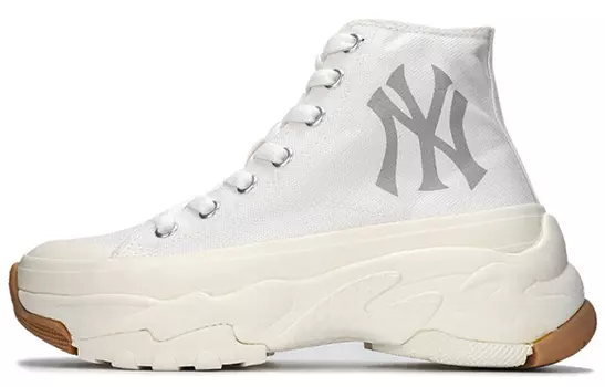 Кеды MLB Chunky High Canvas Shoes Unisex High-Top White
