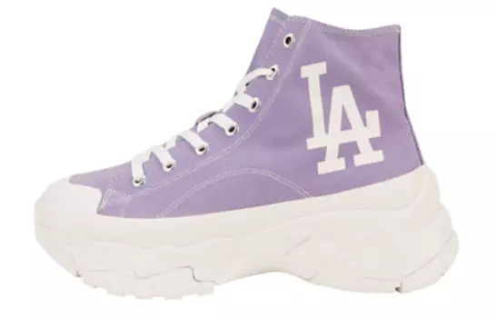 Кеды MLB Chunky High Canvas Shoes Unisex High-Top Purple