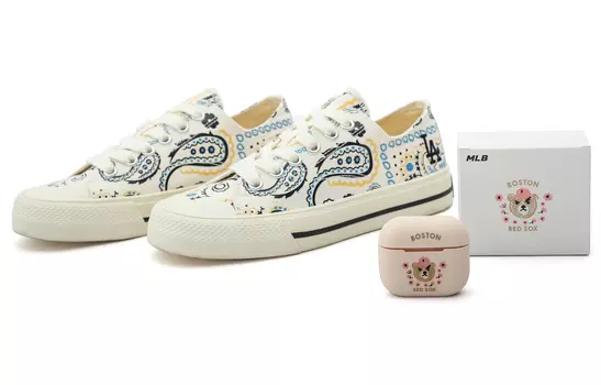 Холщовая обувь MLB унисекс, белый
