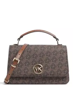 Холщовая сумка через плечо Delancey Michael Kors, коричневый