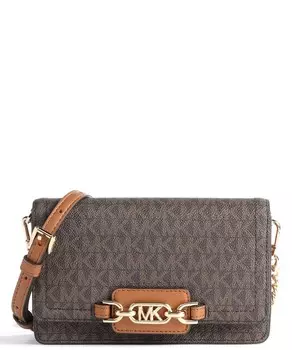 Холщовая сумка через плечо Heather Michael Kors, коричневый