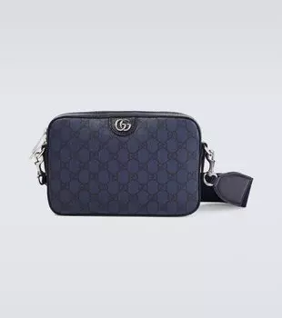 Холщовая сумка через плечо ophidia gg Gucci, синий