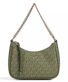 Холщовая сумка через плечо с подвеской Jet set Michael Kors, зеленый