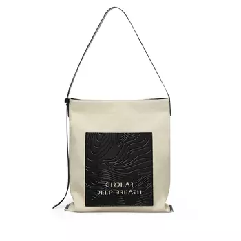 Холщовая сумка Deep Breath через плечо, белый