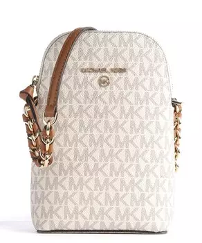 Холщовая сумка для мобильного телефона с подвесками jet set Michael Kors, белый