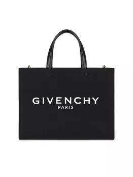 Холщовая сумка для покупок маленького размера G Tote Givenchy, черный