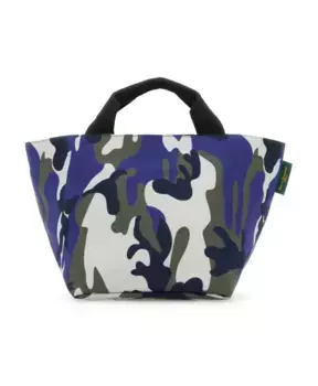 Холщовая сумка для покупок со стильным принтом Herv Chapelier, мультиколор