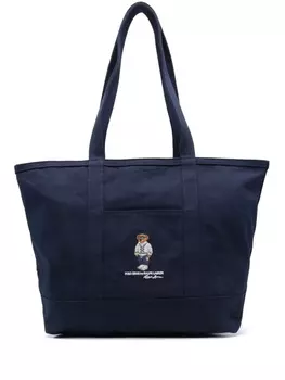 Холщовая сумка Polo Ralph Lauren Polo Bear, синий