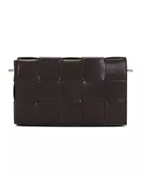 Холщовая сумка с лентами Intreccio Vogue Bottega Veneta, цвет Fondant & Natural Silver