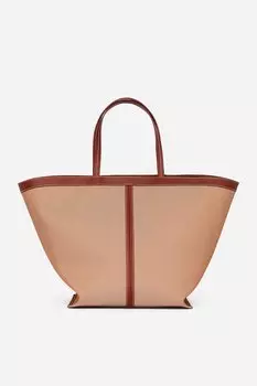 Холщовая сумка-тоут Arket, бежевый