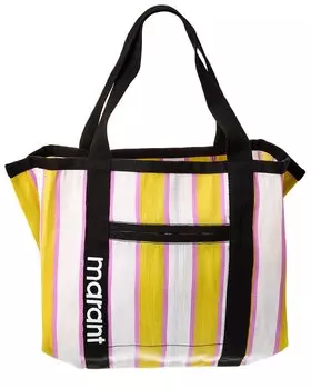 Холщовая сумка-тоут Isabel Marant Darwen размера Н/С, желтый