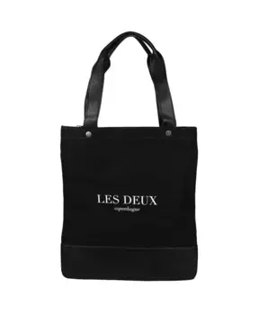 Холщовая сумка-тоут на молнии Les Deux, черный