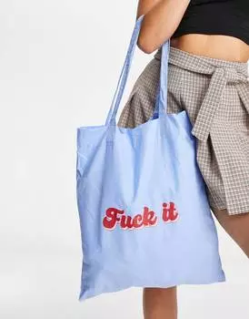 холщовая сумка-тоут с надписью ASOS DESIGN