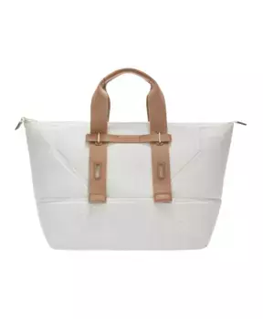 Холщовая сумка тоут с регулируемыми лямками Furla, белый