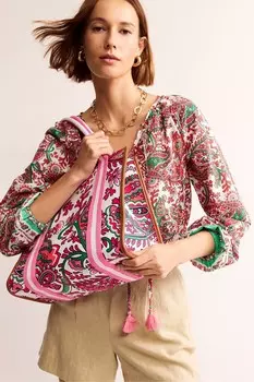 Холщовая сумка-тоут в стиле Тильда Boden, зеленый