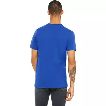 Холщовая унисекс трикотажная футболка с круглым вырезом / мужская футболка с коротким рукавом Bella+Canvas