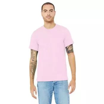 Холщовая унисекс трикотажная футболка с круглым вырезом / мужская футболка с коротким рукавом Bella+Canvas