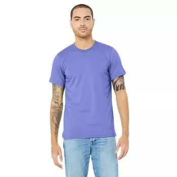 Холщовая унисекс трикотажная футболка с круглым вырезом / мужская футболка с коротким рукавом Bella+Canvas