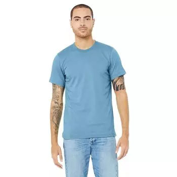 Холщовая унисекс трикотажная футболка с круглым вырезом / мужская футболка с коротким рукавом Bella+Canvas