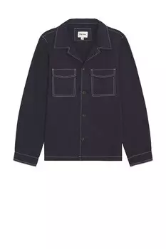 Холщовая верхняя рубашка Rhythm, индиго