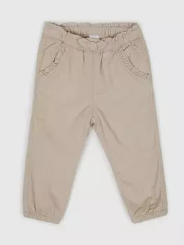 Холщовые брюки Gap, бежевый