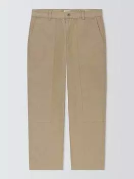 Холщовые брюки с двойным коленом John Lewis , песочный