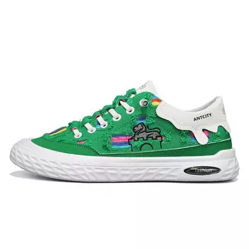 Холщовые кеды мужские низкие Ant City, зеленый