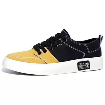 Холщовые кеды мужские низкие Baoda, цвет Gray Yellow